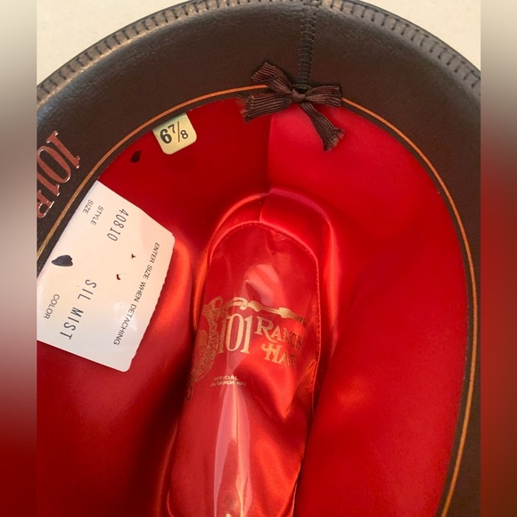 Vintage 101 Ranch Beaver Felt Cowboy Hat-Size 6 7/8 - Picture 11 of 13